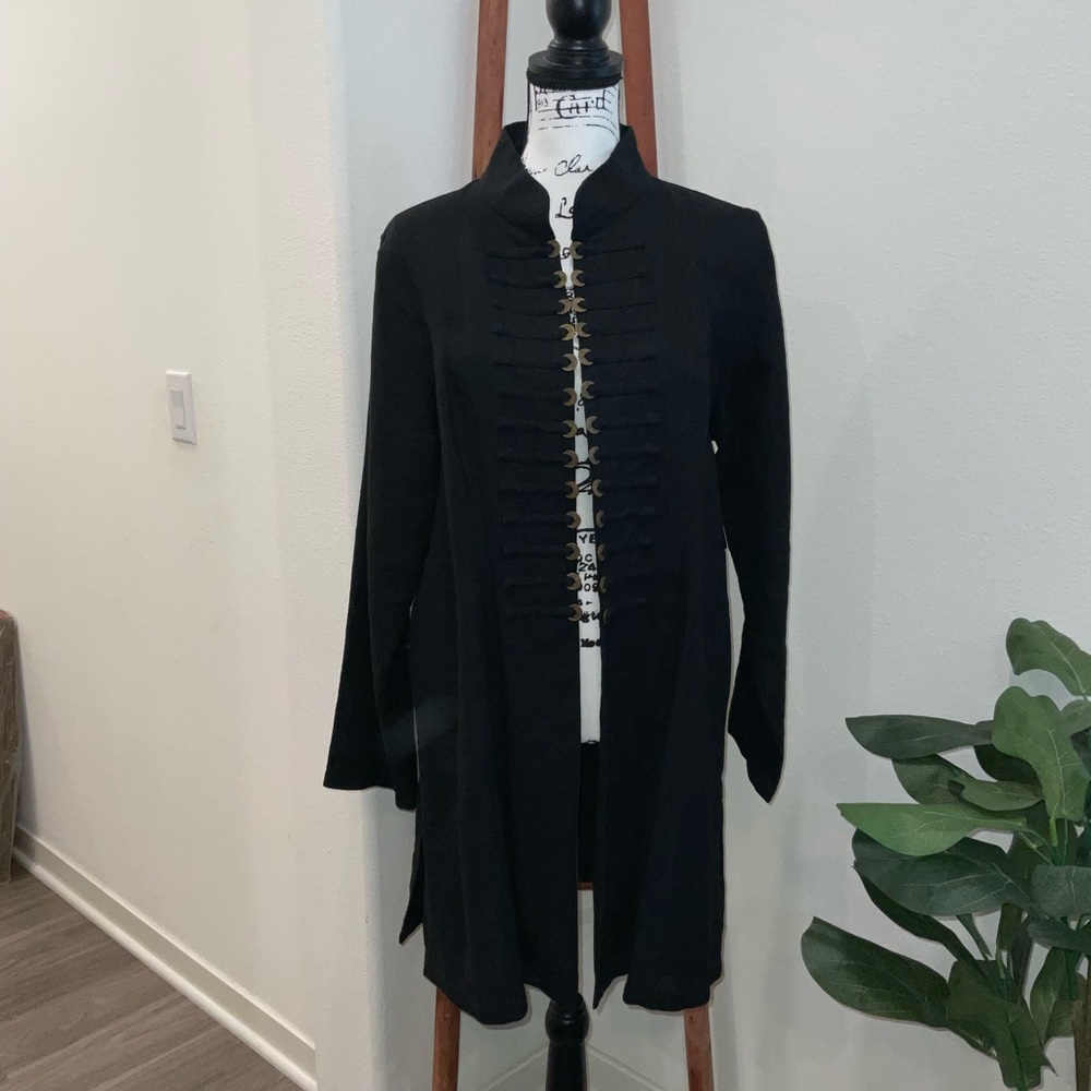 Soft Surroundings Charcoal Gray Coat